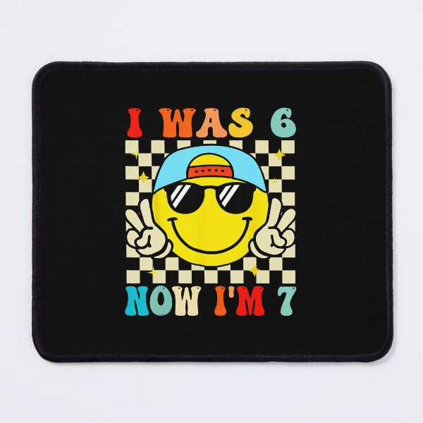 Item preview, I Was 6 Now I’m 7 Smile Face Funny 7th Birthday Meme designed and sold by gladysenglish.