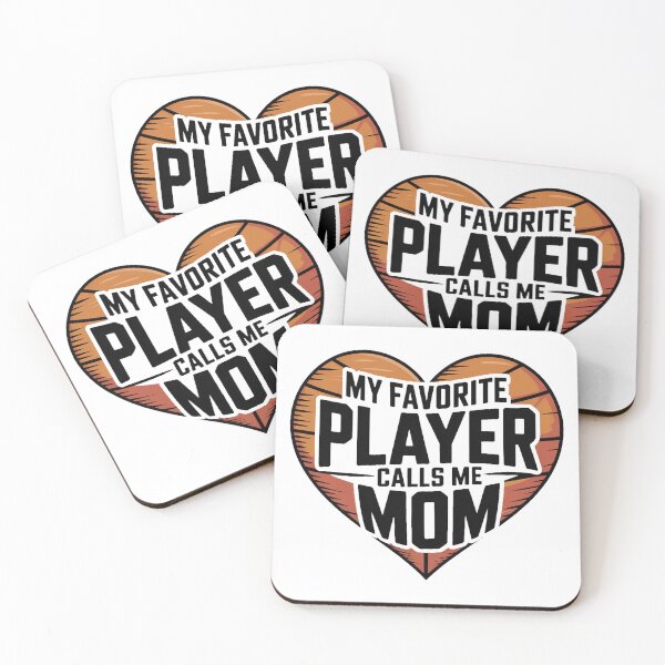 Item preview, My Favorite Basketball Player Calls Me Mom Basketball  designed and sold by QuiteOrbit.