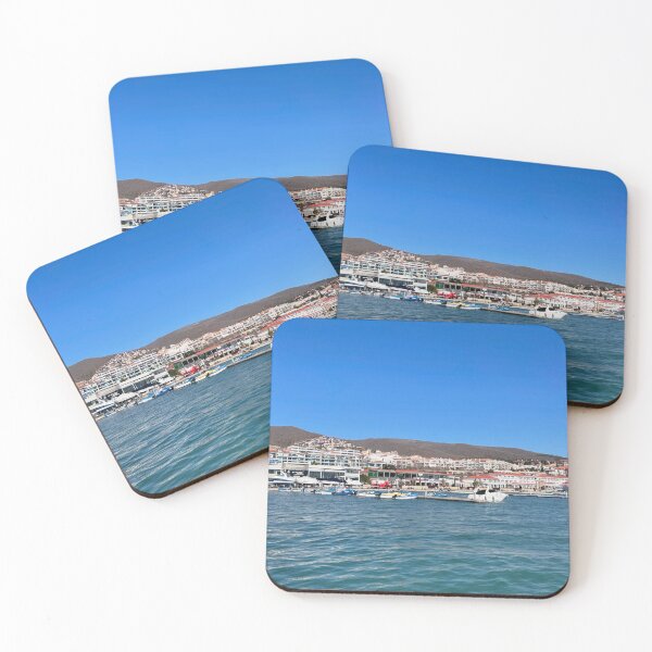 Item preview, Seaside Town Como Hotels And & Resorts aUnder Clear Blue Sky designed and sold by Silvalate.