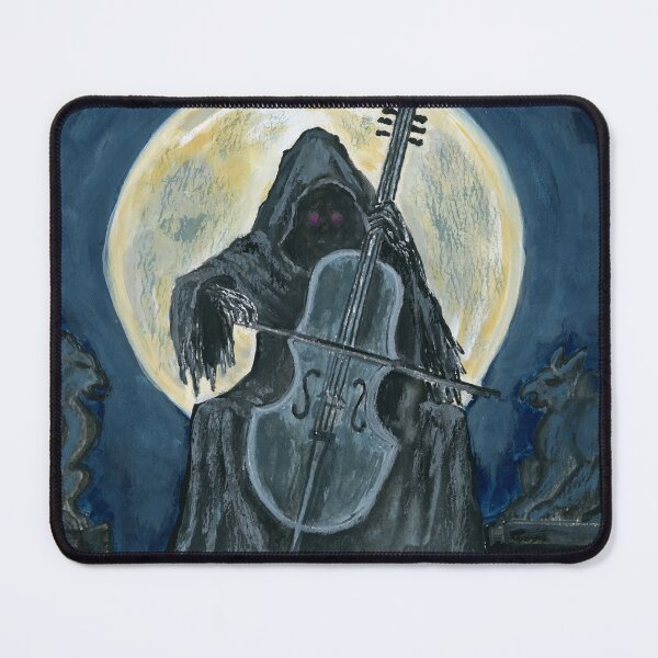 Item preview, Nocturne of Shadows – Gothic Moon Cello Reaper designed and sold by JilleenPaints.