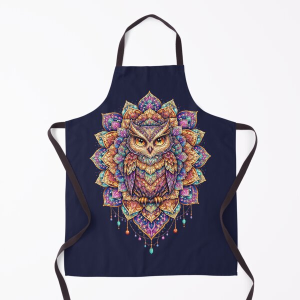 Item preview, Colorful Owl Mandala – Sacred Geometry Owl Art designed and sold by JuanArtix.