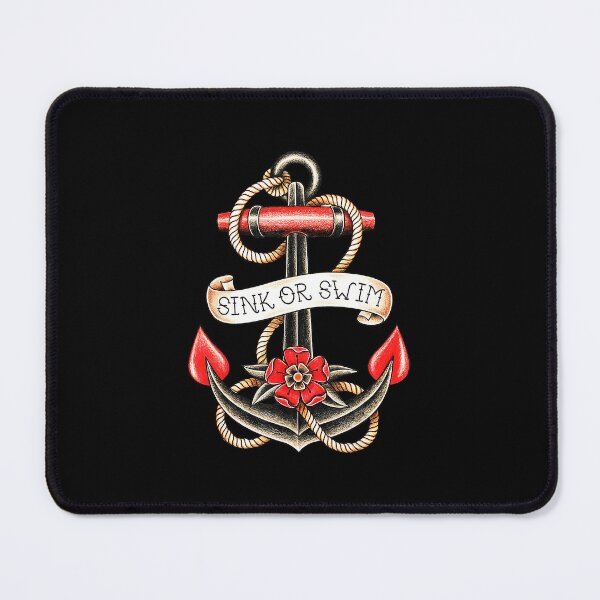 Item preview, Sink or Swim Anchor Traditional Tattoo Flash  designed and sold by Modaozushi216.
