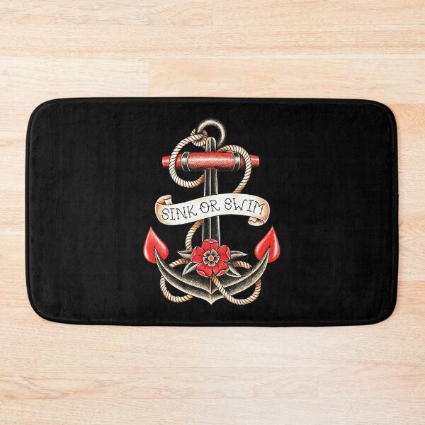 Artikelvorschau, Sink or Swim Anchor Traditionelles Tattoo-Flash entworfen und verkauft von Modaozushi216.