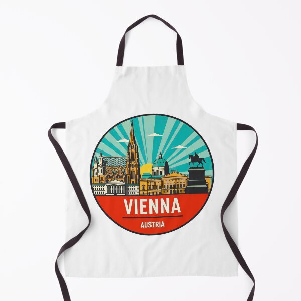 Artikelvorschau, Vienna Austria Travel Retro Emblem - Vintage Style Souvenir Design entworfen und verkauft von Timegraf.