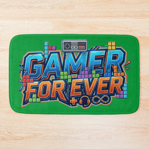 Item preview, GAMER FOR EVER (TETRIS) - #009933 designed and sold by Marlon Oseguera.