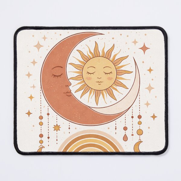 Item preview, Boho Sun and Moon Celestial Art designed and sold by Super beautiful art.