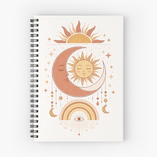 Item preview, Boho Sun and Moon Celestial Art designed and sold by Super beautiful art.