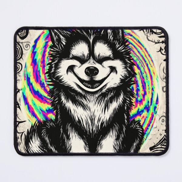 Item preview, Cute Trippy Husky Cartoon designed and sold by DonaldWaltersxx.