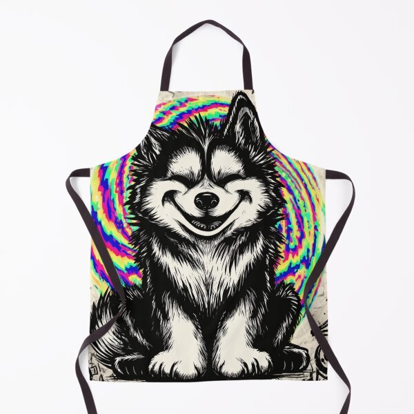 Item preview, Cute Trippy Husky Cartoon designed and sold by DonaldWaltersxx.