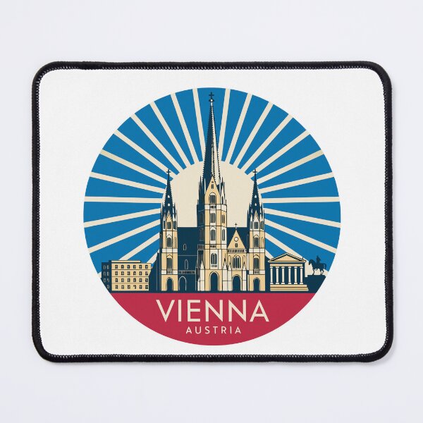 Item preview, Vienna Austria Travel Retro Emblem - Vintage Style Souvenir Design designed and sold by Timegraf.