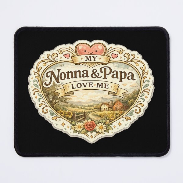 Item preview, my nonna and papa love me grandchild quote designed and sold by CAnastazyshop.