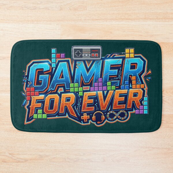 Item preview, GAMER FOR EVER (TETRIS) - #003333 designed and sold by Marlon Oseguera.