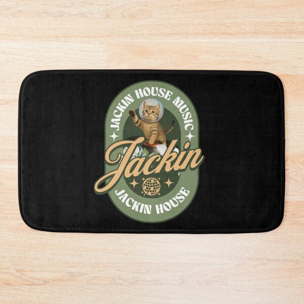 Item preview, JACKIN HOUSE - Vintage Space Cat (Green)  designed and sold by Discothreadz.