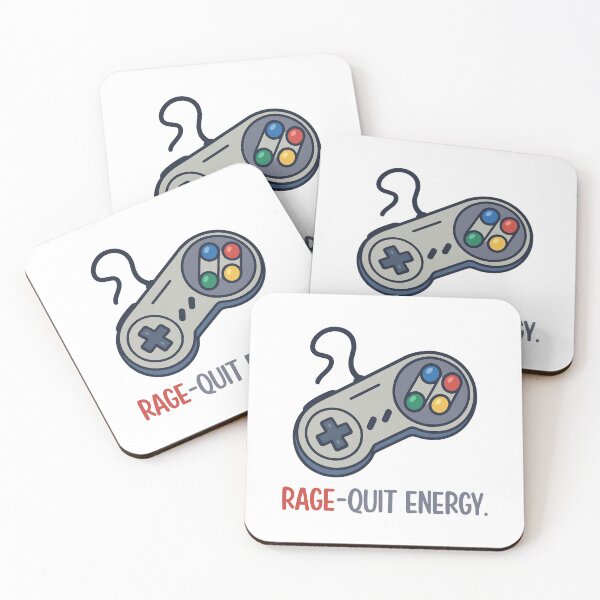 Item preview, Rage Quit Energy - Funny Gamer Controller Design designed and sold by CanSparkleArt.