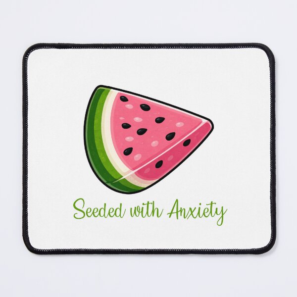 Item preview, Seeded With Anxiety - Funny Watermelon Design designed and sold by CanSparkleArt.