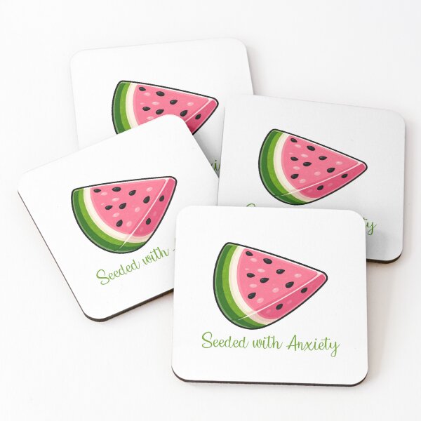 Item preview, Seeded With Anxiety - Funny Watermelon Design designed and sold by CanSparkleArt.