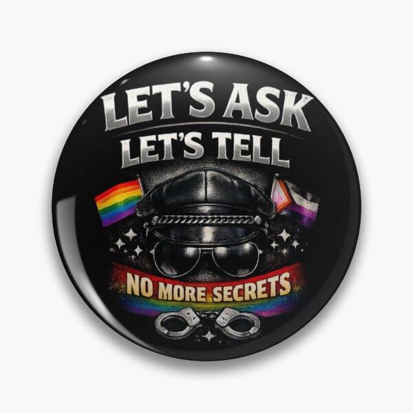 Item preview, Alpha Dom Art: Let's Ask & Tell Defiant Currency LGBTQ Gay Pride Graphic Design designed and sold by ItsAKinkThing.
