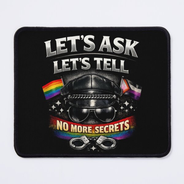 Item preview, Alpha Dom Art: Let's Ask & Tell Defiant Currency LGBTQ Gay Pride Graphic Design designed and sold by ItsAKinkThing.
