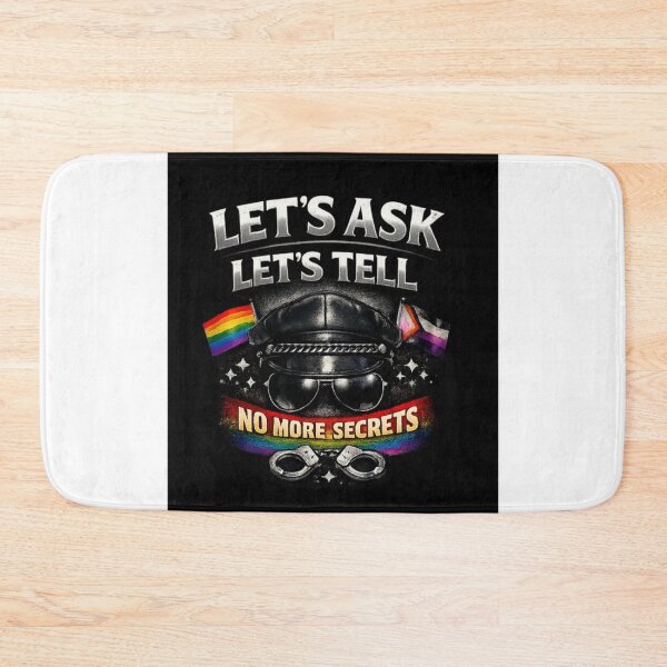 Item preview, Alpha Dom Art: Let's Ask & Tell Defiant Currency LGBTQ Gay Pride Graphic Design designed and sold by ItsAKinkThing.