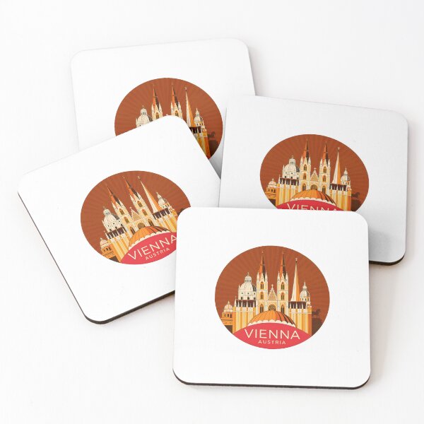 Item preview, Vienna Austria Travel Retro Emblem - Vintage Style Souvenir Design designed and sold by Timegraf.