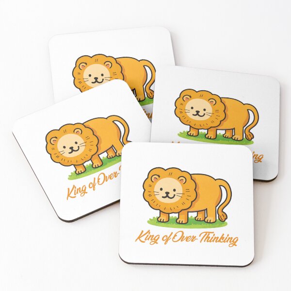 Item preview, King of Overthinking - Funny Lion Design designed and sold by CanSparkleArt.