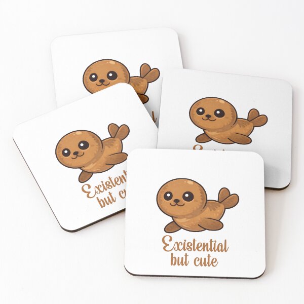 Item preview, Existential But Cute - Funny Seal Design designed and sold by CanSparkleArt.