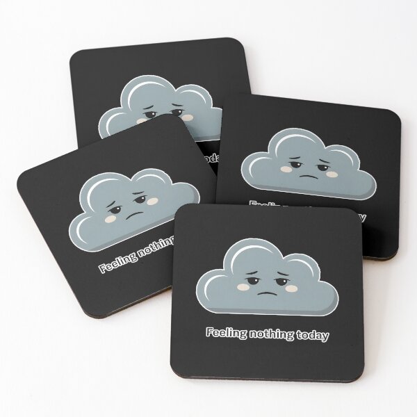 Item preview, Numb Cloud Feeling Nothing Today Aesthetic Meme for Introverts Shirt designed and sold by ImaginedSpace7.