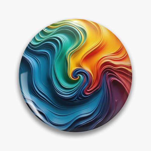 Item preview, Acrylic liquid waves in a combination rainbow colors designed and sold by noanstudios.