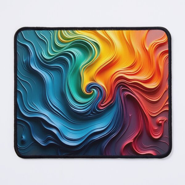 Item preview, Acrylic liquid waves in a combination rainbow colors designed and sold by noanstudios.