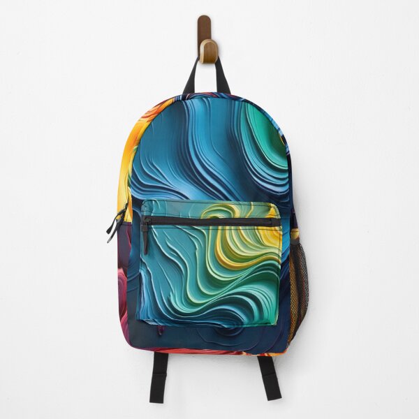 Item preview, Acrylic liquid waves in a combination rainbow colors designed and sold by noanstudios.
