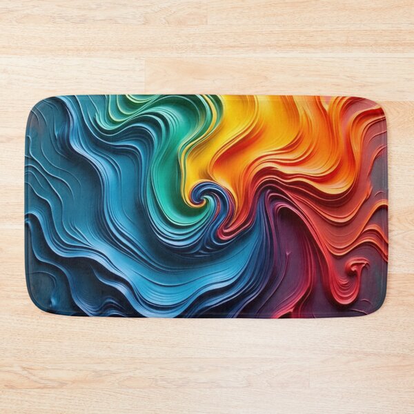 Item preview, Acrylic liquid waves in a combination rainbow colors designed and sold by noanstudios.