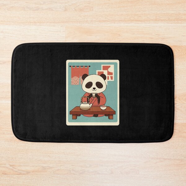 Item preview, Cute Panda Tea Time Illustration Cozy Calm Vibes designed and sold by JordynLadukeg65.