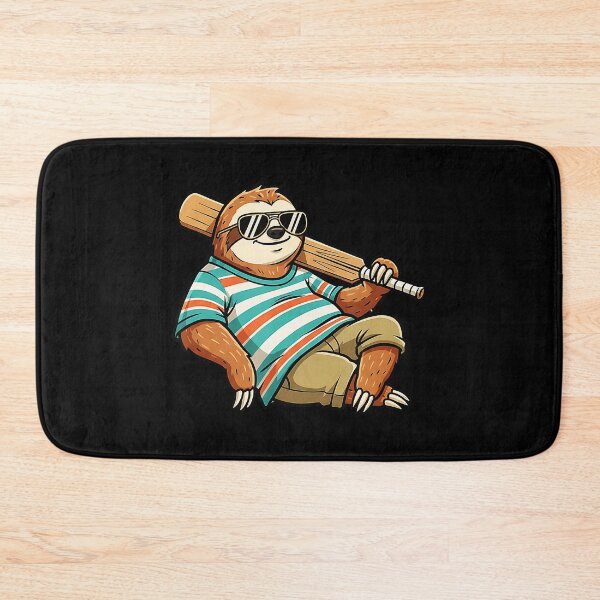 Item preview, Lazy Sloth Baseball Player Chill Summer Vibes Cute  designed and sold by miaa-artistshop.