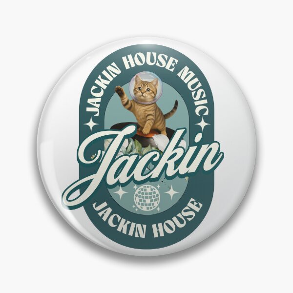 Item preview, JACKIN HOUSE - Vintage Space Cat (Blue)  designed and sold by Discothreadz.
