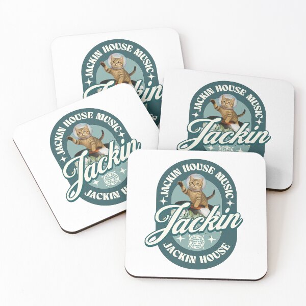 Item preview, JACKIN HOUSE - Vintage Space Cat (Blue)  designed and sold by Discothreadz.