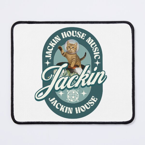 Item preview, JACKIN HOUSE - Vintage Space Cat (Blue)  designed and sold by Discothreadz.