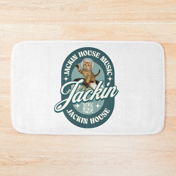 Item preview, JACKIN HOUSE - Vintage Space Cat (Blue)  designed and sold by Discothreadz.
