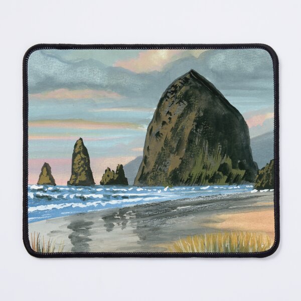 Item preview, Haystack Rock at Low Tide designed and sold by JilleenPaints.