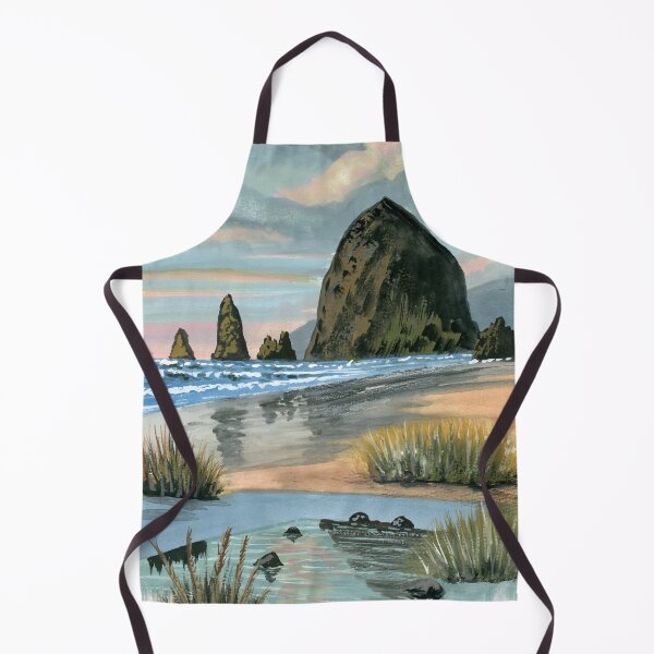 Item preview, Haystack Rock at Low Tide designed and sold by JilleenPaints.