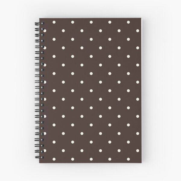 Aperçu de l'œuvre Motif à pois classique marron chocolat et crème – Style rétro minimaliste créée et vendue par DaisyHouse.