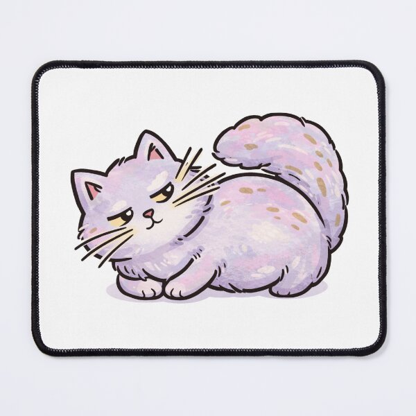 Item preview, Grumpy Cat Sticker – Cute Fluffy Moody Cat Cartoon Design designed and sold by CanSparkleArt.