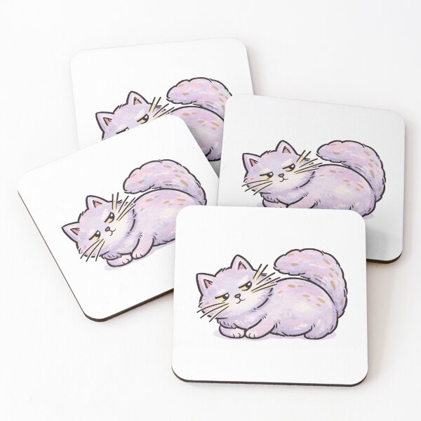 Item preview, Grumpy Cat Sticker – Cute Fluffy Moody Cat Cartoon Design designed and sold by CanSparkleArt.