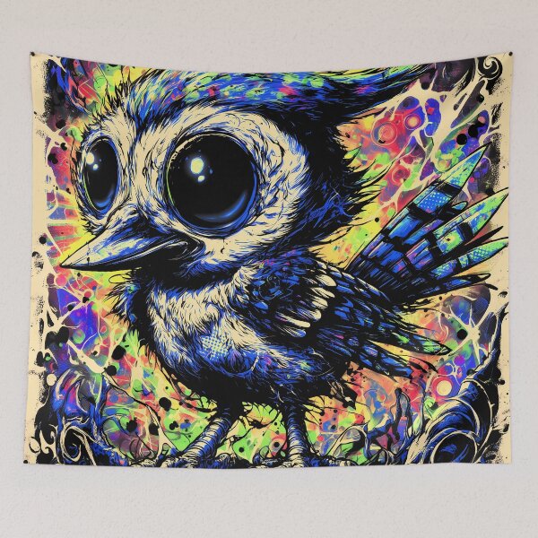 Item preview, Whimsical Baby Bird Colorful Splatter Art Nature Lover Gift designed and sold by DonaldWaltersxx.