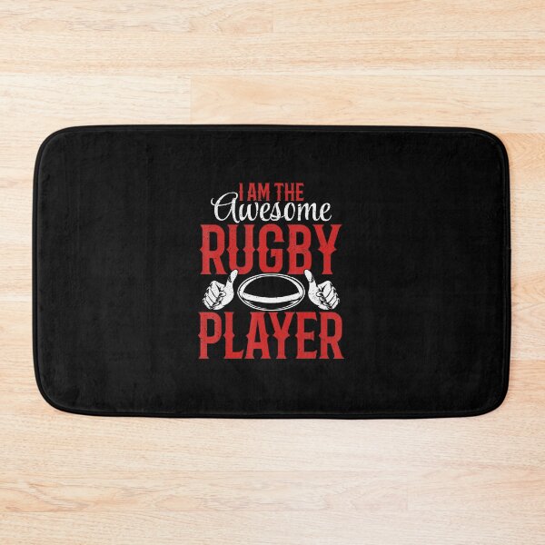 Item preview, I Am The Awesome Rugby Player Bold Sport Quote designed and sold by GabrieSketcham.