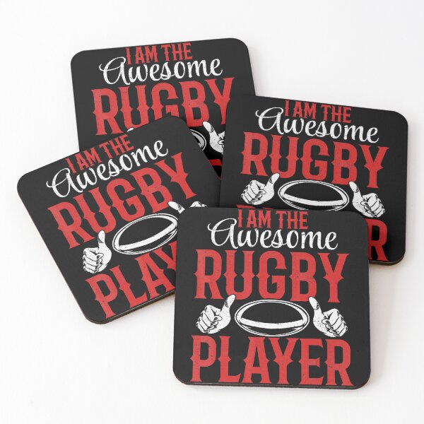 Item preview, I Am The Awesome Rugby Player Bold Sport Quote designed and sold by GabrieSketcham.