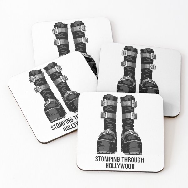 Item preview, Stomping Through Tinseltown in Black Buckle Boots designed and sold by PopDesignStyle.
