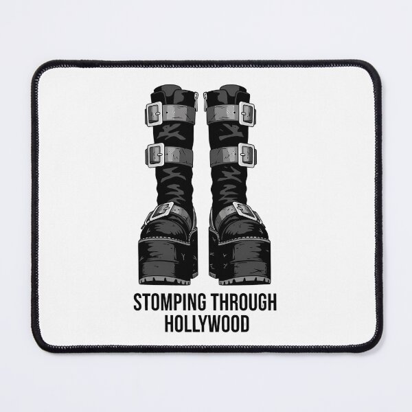 Item preview, Stomping Through Tinseltown in Black Buckle Boots designed and sold by PopDesignStyle.