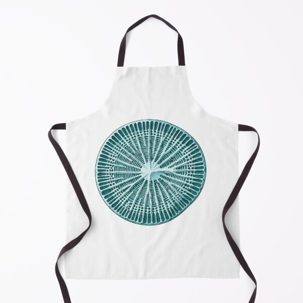 Item preview, Teal Diatom Microscopy Marine Biology Print designed and sold by Bio Tech Art.