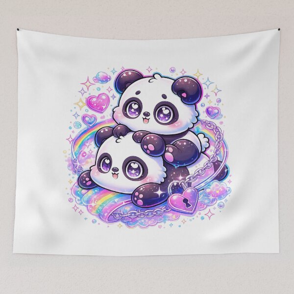 Item preview, Cute Kawaii Panda, Y2k Style designed and sold by graphic-genie.