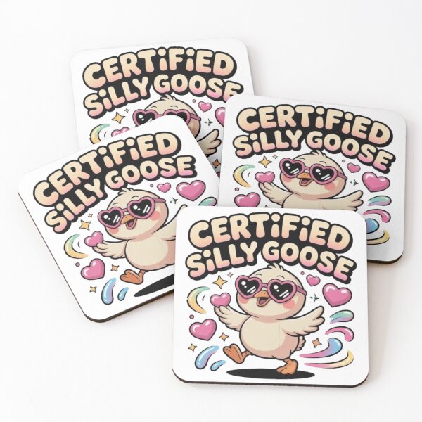 Item preview, Certified Silly Goose Kawaii T-Shirt – Cute Funny Goose Cartoon Aesthetic Design for Gen Z & Gift Buyers designed and sold by GemBob Creations.